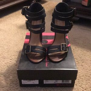 Micheal Antonio Janay three row buckle heel